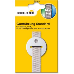 Schellenberg Rollladen Gurtführung Standard, Mini/Maxi, 25mm, rund, weiß.