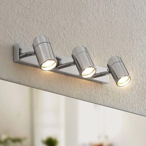 Lindby Strahler Remilan 9628133 Modern in Chrom aus Metall 3-flammig GU10 Wohnzimmerleuchte