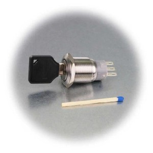Sintron Schlüsselschalter 1-polig 250V- 3A Ø19mm IP50