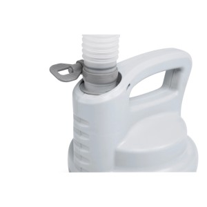 Detailaufnahme: Bestway Tauchpumpe (80 W) mit Schlauchanschluss, chlorresistent für Pools.