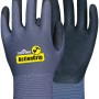 Workpower Arbeitshandschuh Action Grip Blau, Größe 11, aus Nylon mit Nitrilbeschichtung.