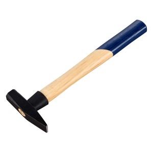 LUX Schlosserhammer 200g Comfort mit Eschenstiel und schwarzem Hammerkopf.