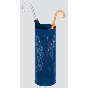 PROREGAL Dekorativer Schirmständer Gelocht HxBxT 61 x 27 x 27 cm Verzinkter Stahl Blau