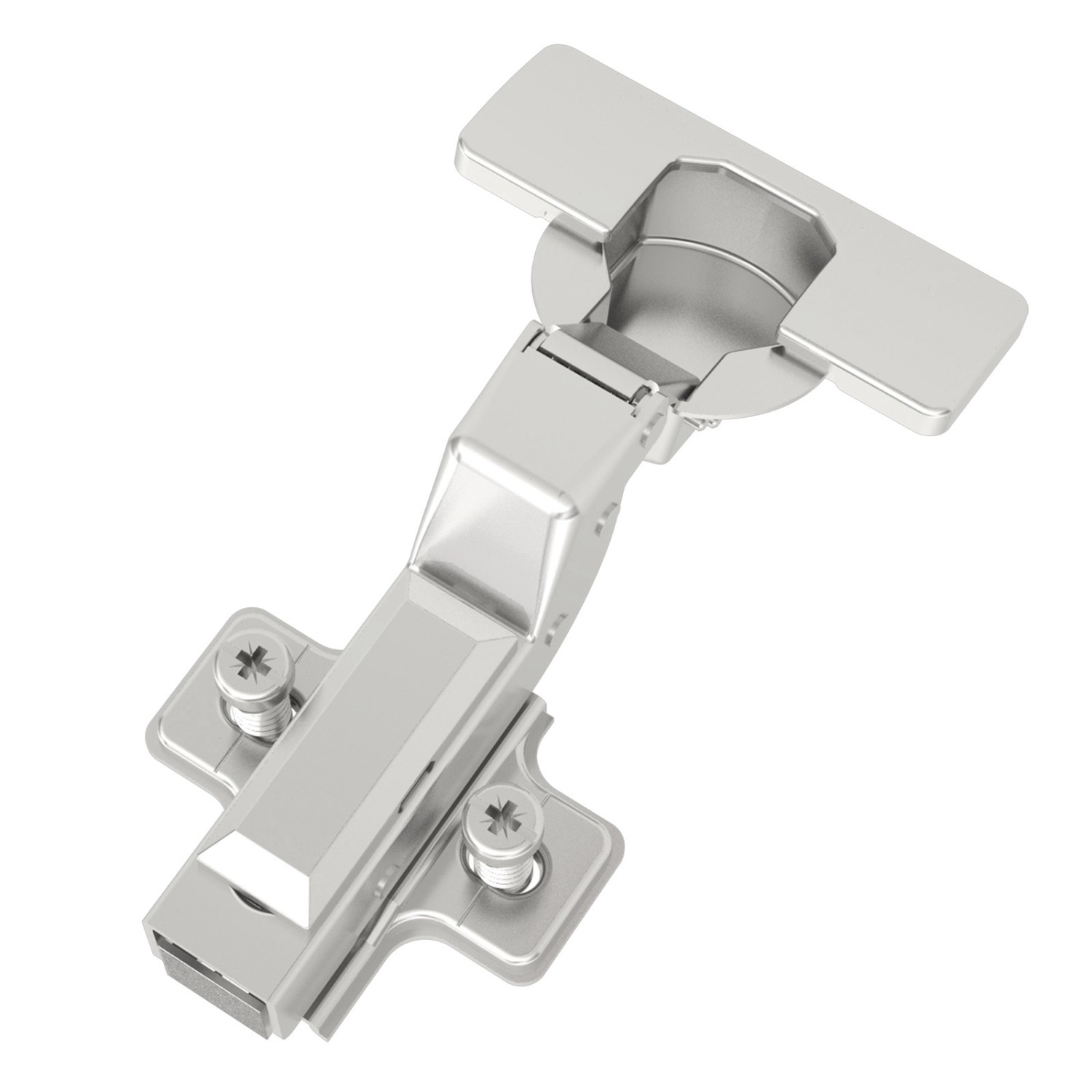 SOTECH Smooth 1 x Topfband T45 105 Grad Innenanschlag Einliegend mit Dämpfer und Kreuzplatte inkl. Abdeckkappen