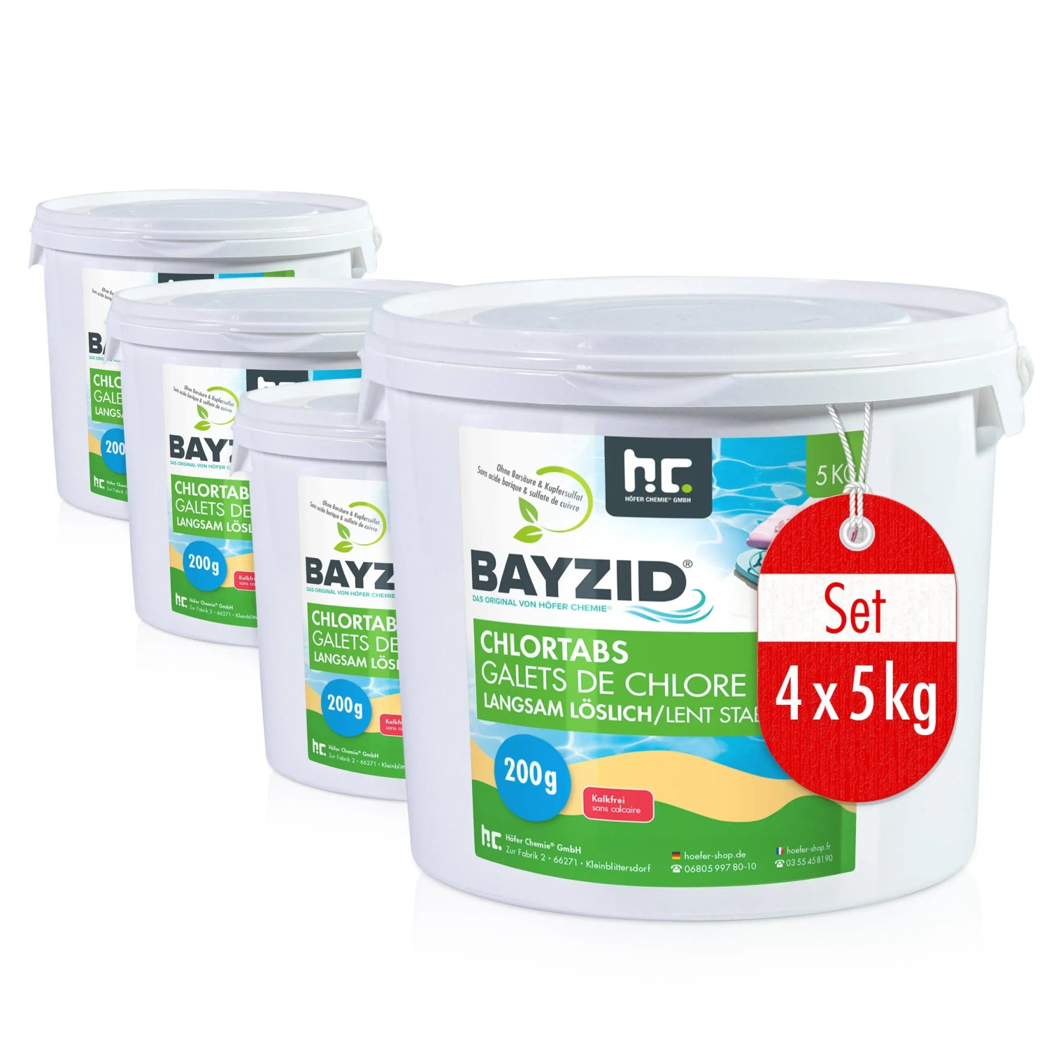 Bayzid Chlortabs 200g Langsam Löslich 4 x 5kg