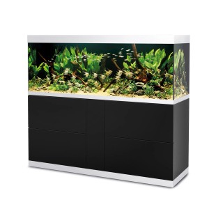 Oase Aquarium-Set HighLine Weißglas 600 Schwarz 530 l