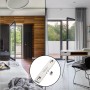 SOTECH Universalschnäpper für Balkontüren und Fenster, Detailaufnahme des Schnäppers, Montagebeispiele.