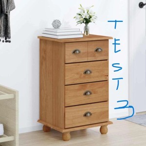 vidaXL Schubladenkommode mit Schubladen ASKIM Braun 45,8 x 40 x 79 cm 4105415