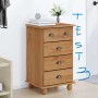 vidaXL Schubladenkommode mit Schubladen ASKIM Braun 45,8 x 40 x 79 cm 4105415_2
