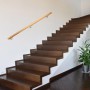 Relaxdays Handlauf Buche mit Edelstahlhaltern 150 cm Durchmesser 42 mm_2