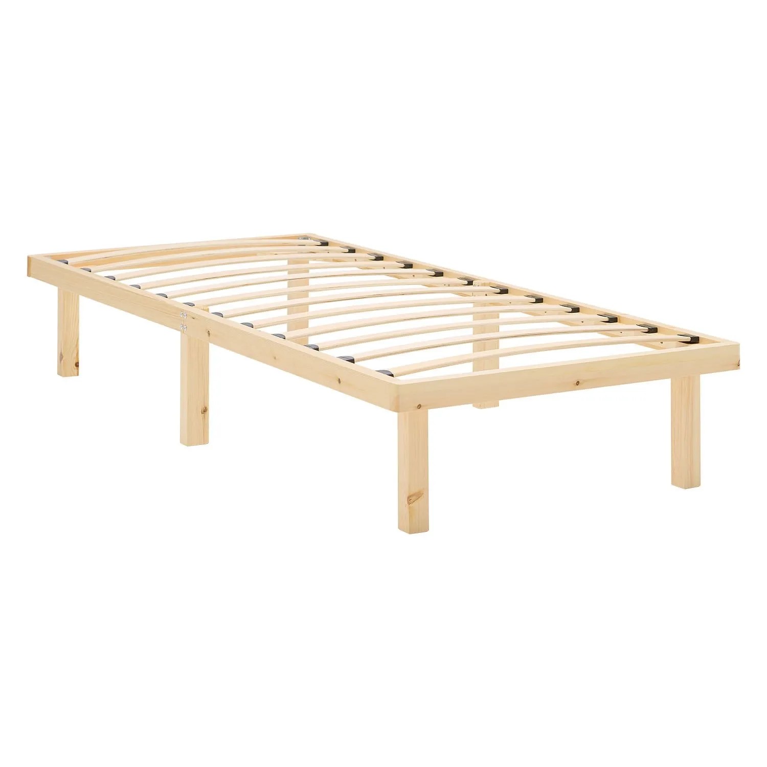 Homestyle4u Bett 90x200 cm mit Matratze Jugendbett Gästebett 3129
