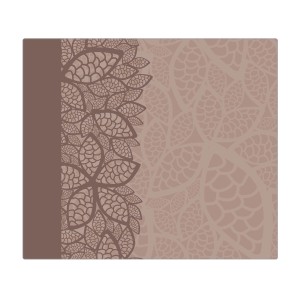 Banjado Herdabdeckplatte Glas mit Blättermuster, 60x52cm. Schneidebrett und Ceranfeldabdeckung in einem.