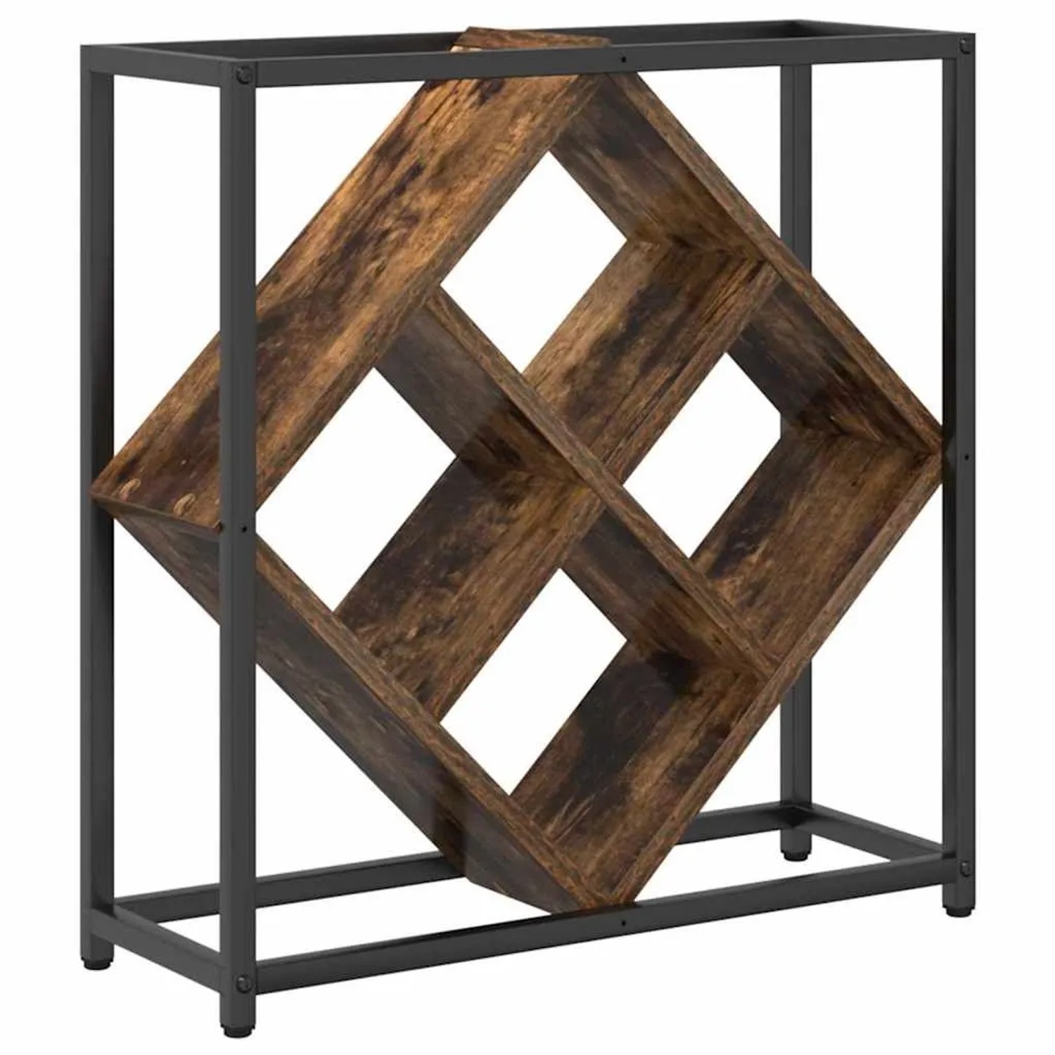 vidaXL Weinregal Geräucherte Eiche 51 x 18 x 52,5 cm Holzwerkstoff 868221