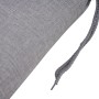 Graue Siena Garden Sesselauflage Comfort (96x48x7cm) mit Bindebändern.