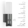 Steinel LED-Außenleuchte L 625 CAM SC mit Kamera, anthrazit. Wandleuchte mit Bewegungssensor und Weitwinkelkamera.