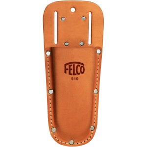 Felco Leder-Etui 910 für Gartenscheren, mit Schlaufe und Klammer zur Befestigung am Gürtel.