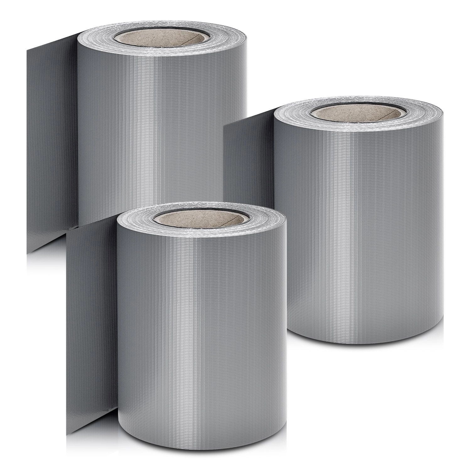 Juskys PVC Sichtschutzstreifen 3er Set Hellgrau günstig online kaufen