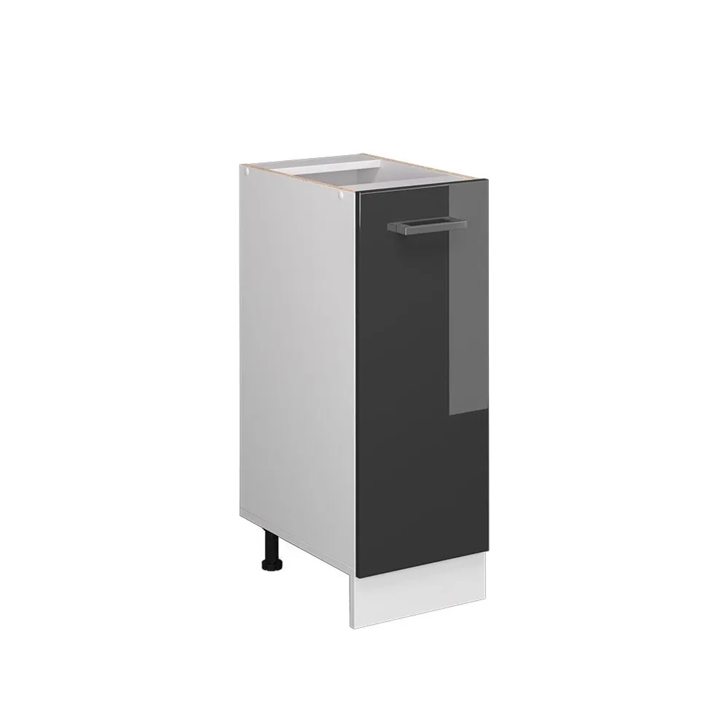 Vicco Apothekerschrank R-Line Anthrazit Hochglanz Weiß 30 cm ohne Arbeitsplatte