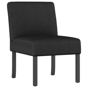 Schwarzer Polsterstuhl vidaXL aus Stoff, ideal als Loungesessel für Wohnzimmer oder Gästezimmer.