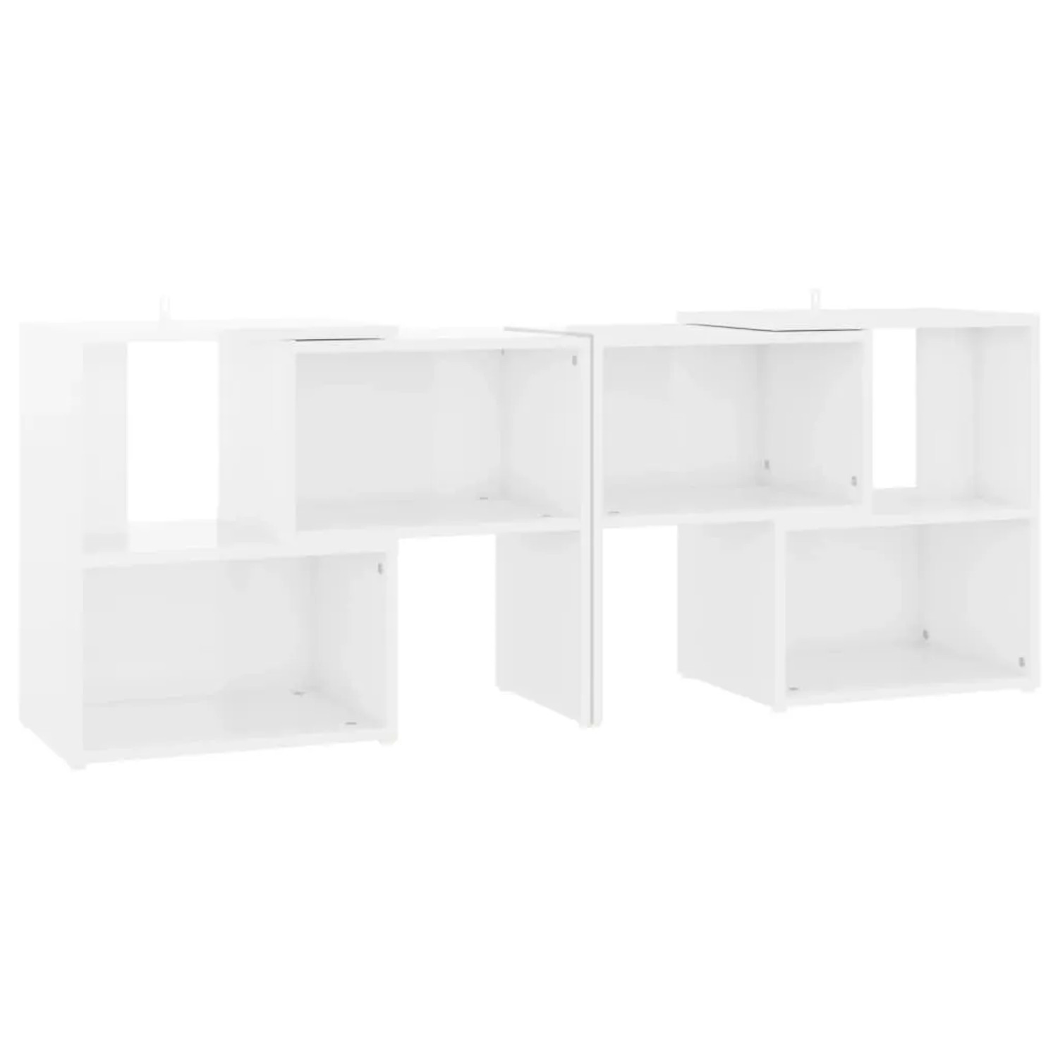 vidaXL TV-Schrank Hochglanz-Weiß 104x30x52cm Holzwerkstoff 808356