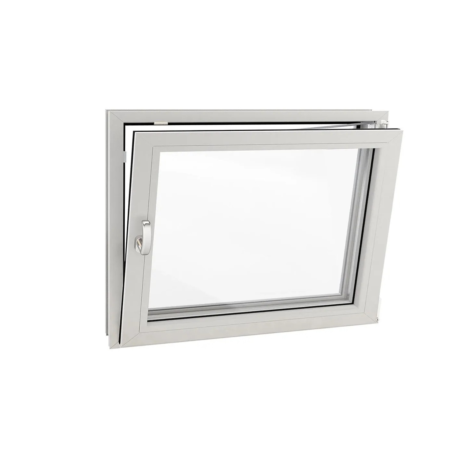 Roro Fenster Eco Kunststoff-Profil Weiß 60 cm x 40 cm DIN R günstig online kaufen