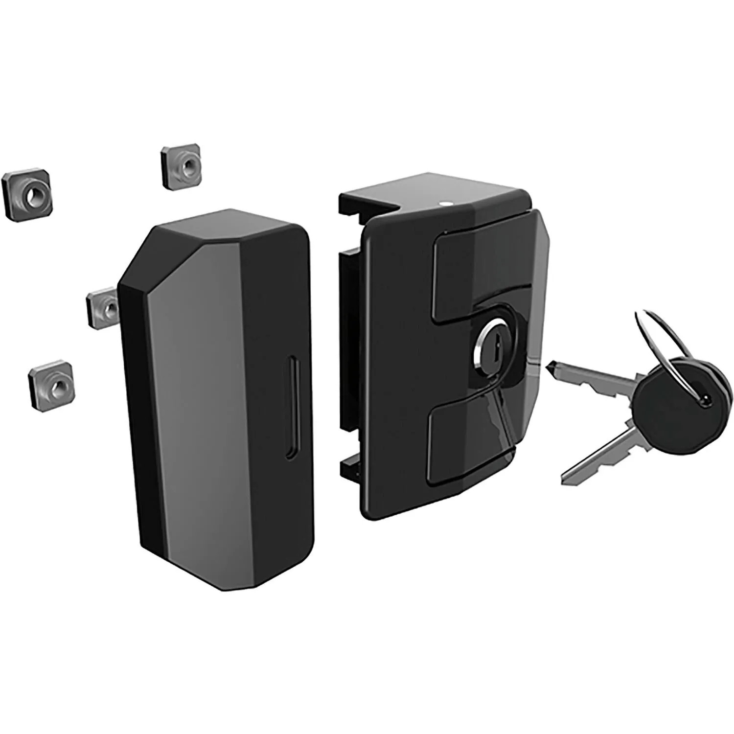 Fath Fallenverschluss Clip Item System Nut 8 Zinkdruckguss Schwarz