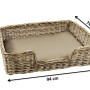 Kobolo Hundekorb aus Rattan mit Kissen, Größe L (94x74 cm).