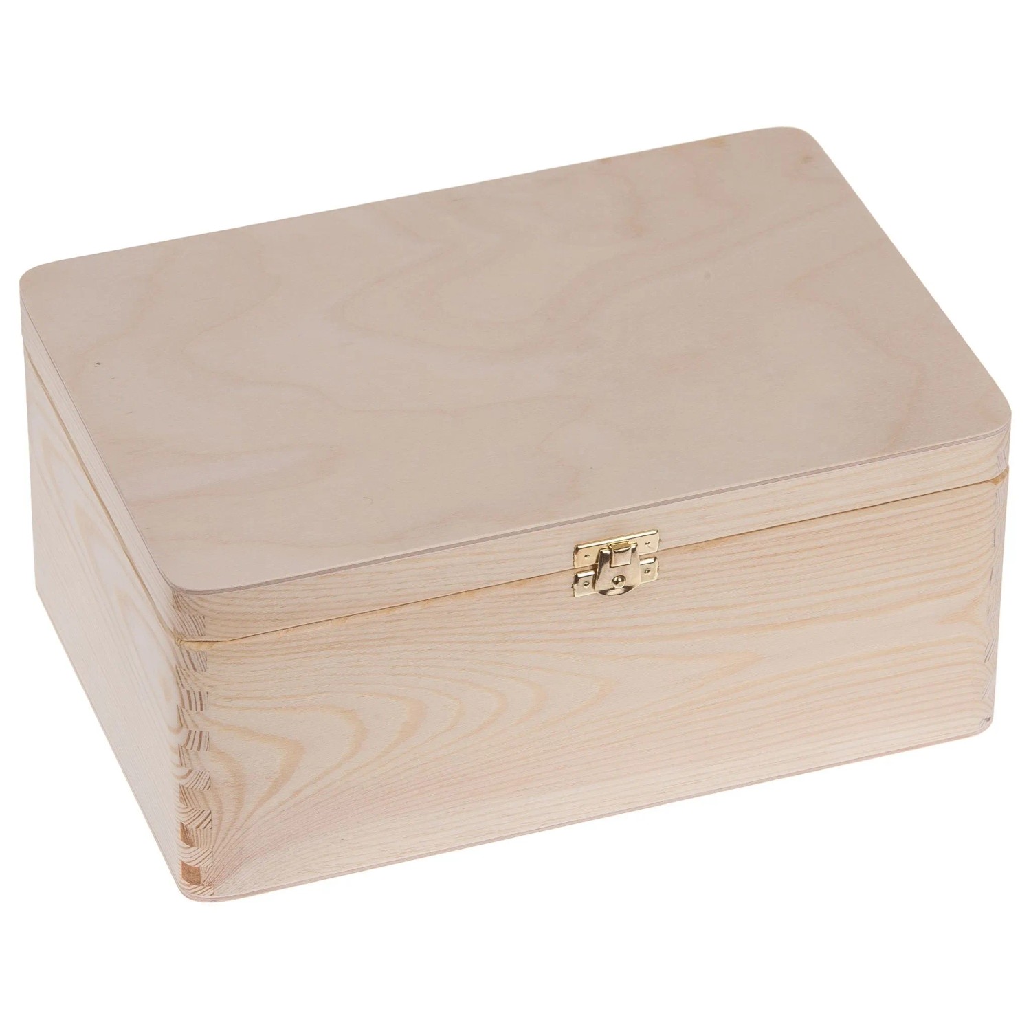 HolzFee Holzkiste Holzbox 30 x 20 cm Aufbewahrungsbox mit Verschluss