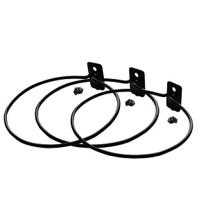 Pergart Pflanzentopfhalter, 3er Set, 14cm, schwarz, für Gewächshaus-Zubehör.