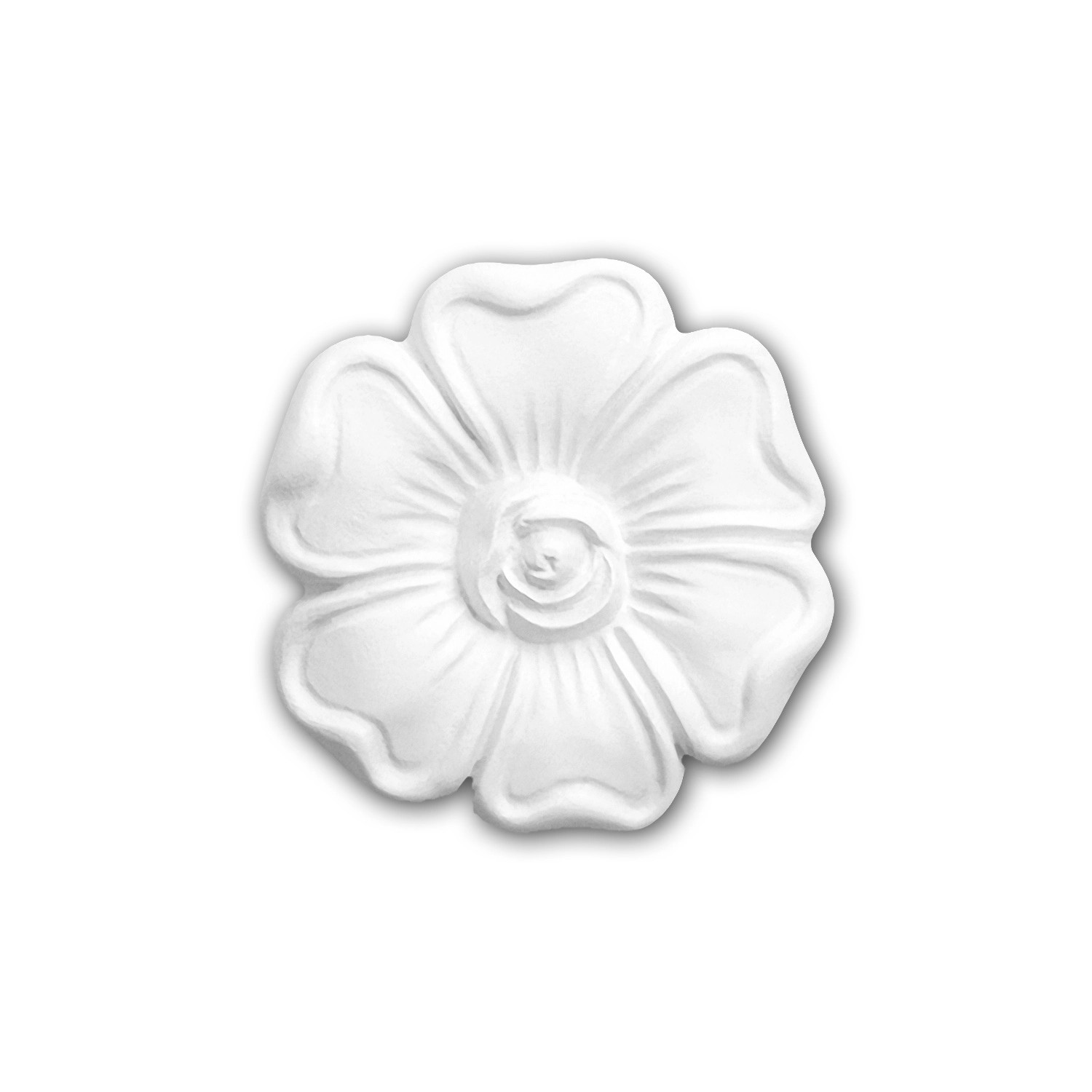 PROFHOME 160006 RoSette dekoratives Element Stuckdekor aus Polyurethan 6 cm günstig online kaufen