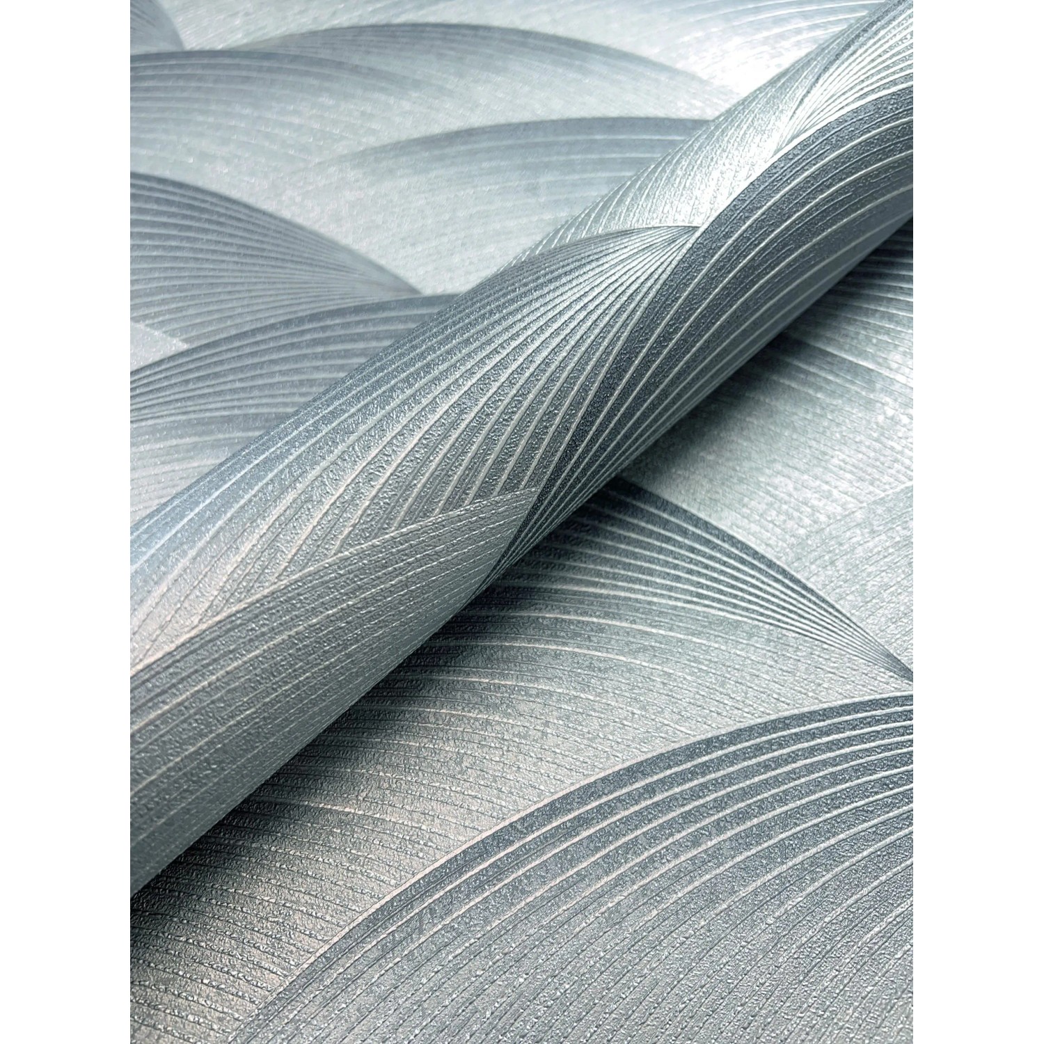 Newroom Vliestapete Sariel Silver Wellen Modern FSC® günstig online kaufen