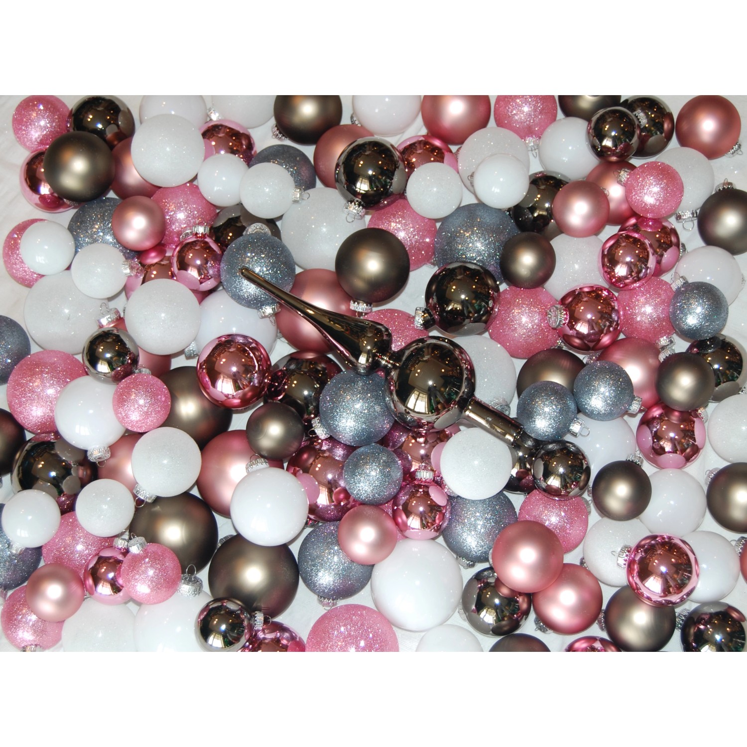 Krebs Glas Lauscha Baumschmuck Kugelsortiment Komplettbaum Mehrfarbig 6cm