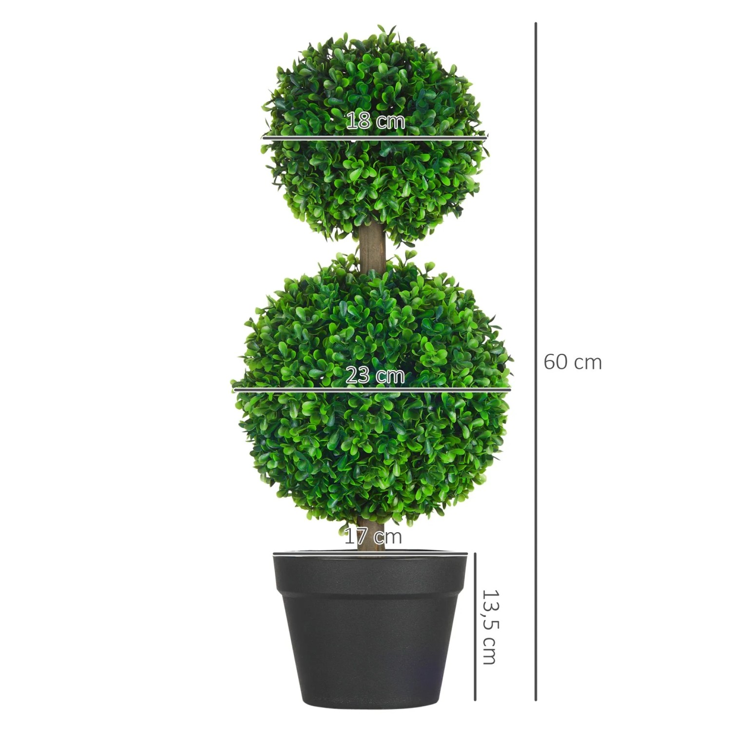 HOMCOM Kunstpflanzen 2er-Set 60 cm kaufen bei OBI
