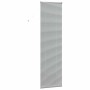 Silberne Balkenjalousie aus Aluminium, 220x65 cm, für Fenster.