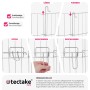 Tectake Freilaufgehege  Fluffy Aus 8 Gitterelementen Inklusive Sicherheitsnetz   204 x 204 x 93 cm Silber_7