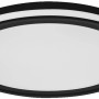 Runde Ledvance Smart+ WiFi Deckenleuchte Orbis Circle, 46 cm, tunable white, mit schwarzem Rand.