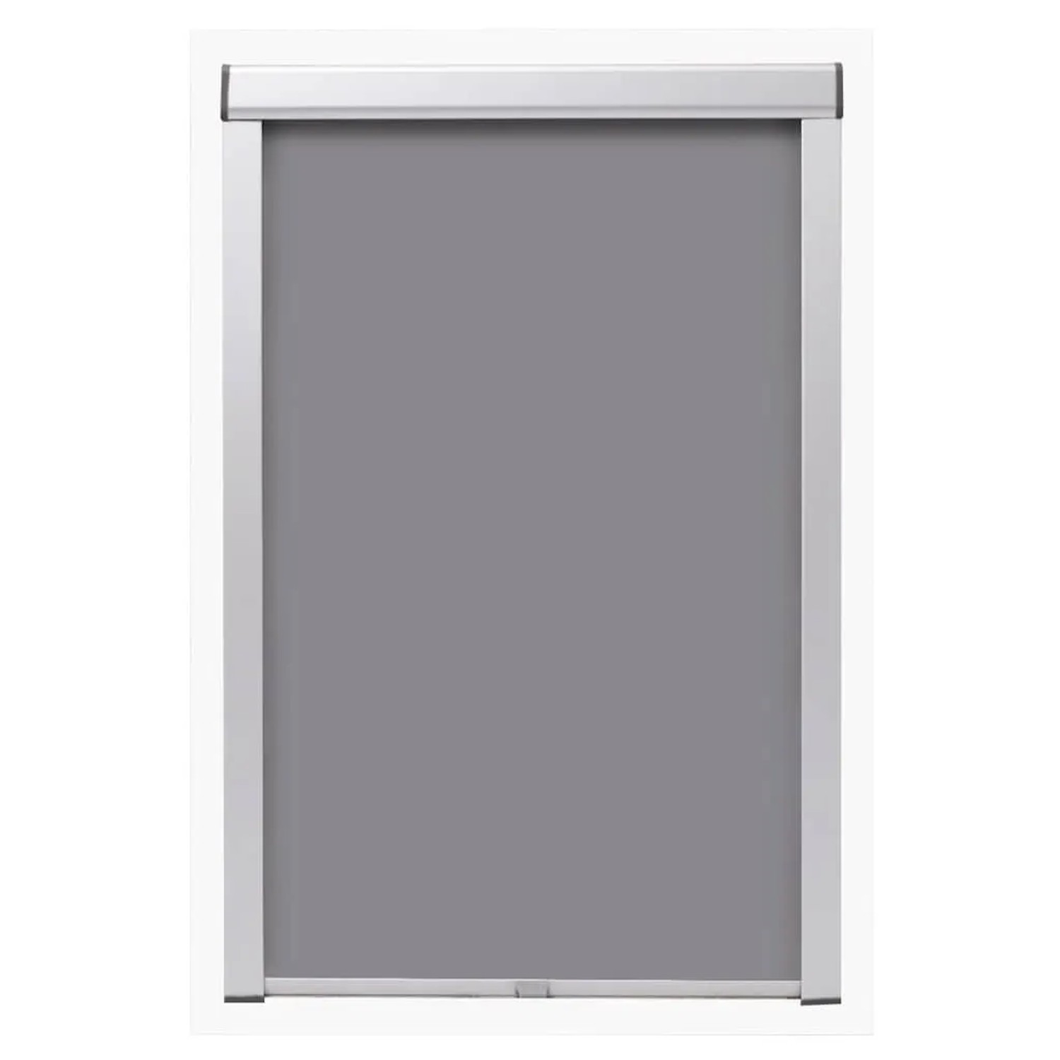 Graues Verdunkelungsrollo vidaXL S08/608 für Velux Fenster, geeignet für Dachfenster.