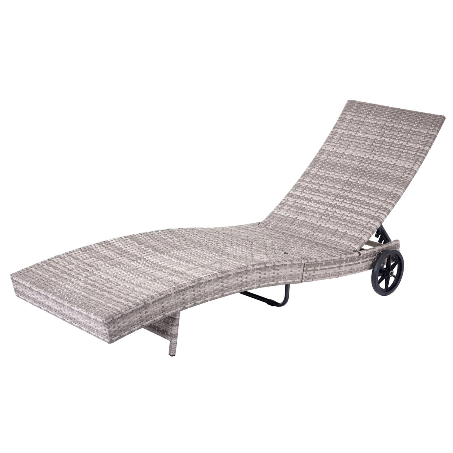 MCW Sonnenliege D80 Grau Kissen beige kaufen bei OBI
