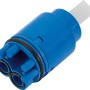 Blaue Keramikkartusche 30x30 mm für Einhebelmischer, Serie Gallegos.