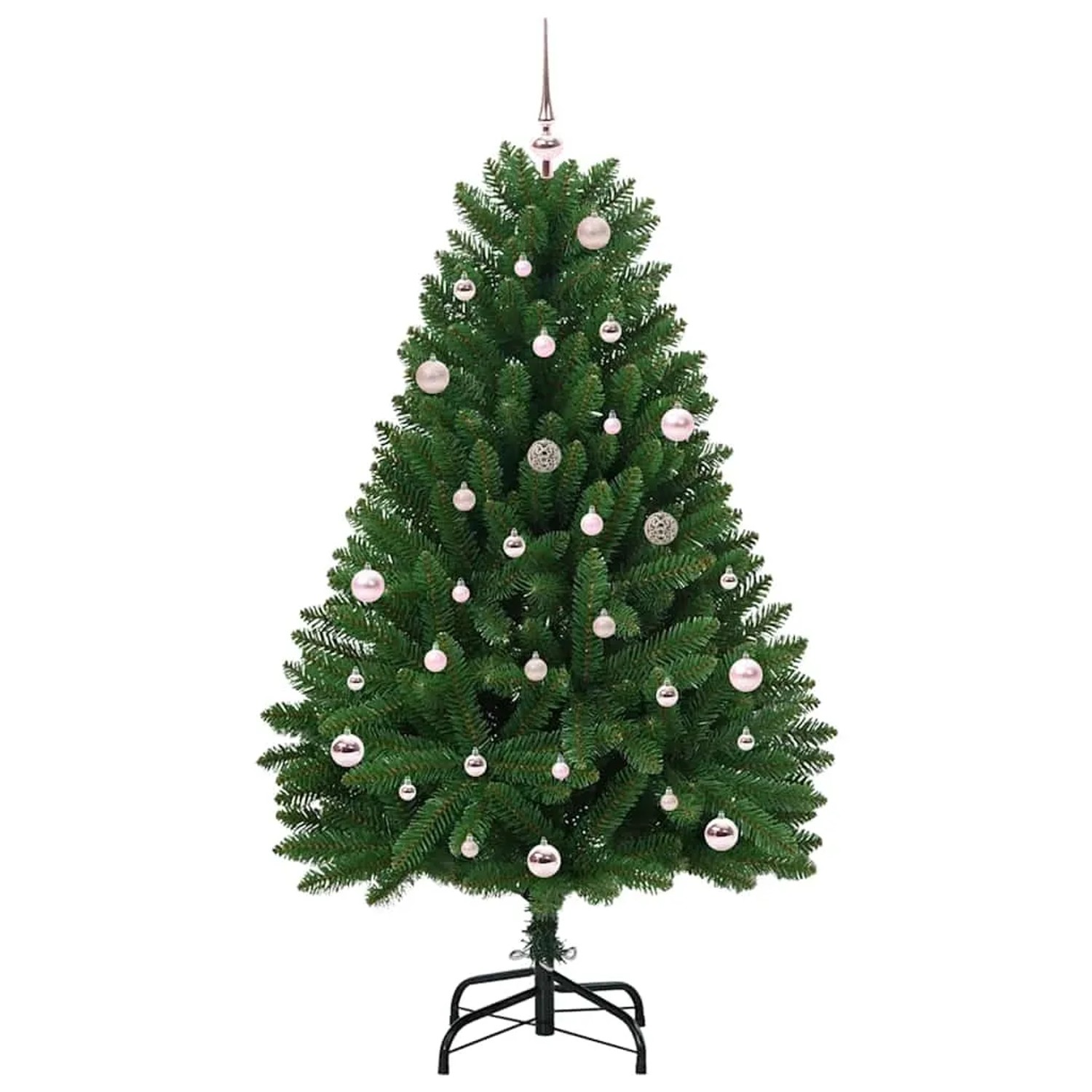vidaXL Künstlicher Weihnachtsbaum Grün 150 cm PVC und Metall 3395678
