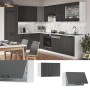 Vicco Hängeschrank Fame-Line, anthrazit/weiß, 60 cm breit. Küchenschrank zur Wandmontage.