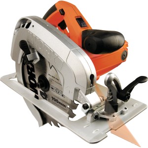 Worx Handkreissäge WX445 mit 1600 W und Laserführung für präzise Schnitte.