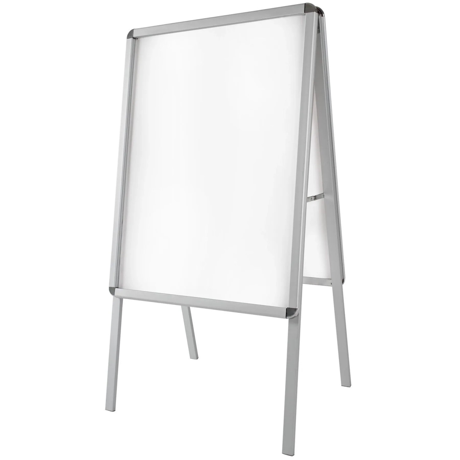 Tectake Aluminium Plakatständer Din A1 Doppelseitig Klappbar Wetterfest 64 x 65 x 118 cm Grau