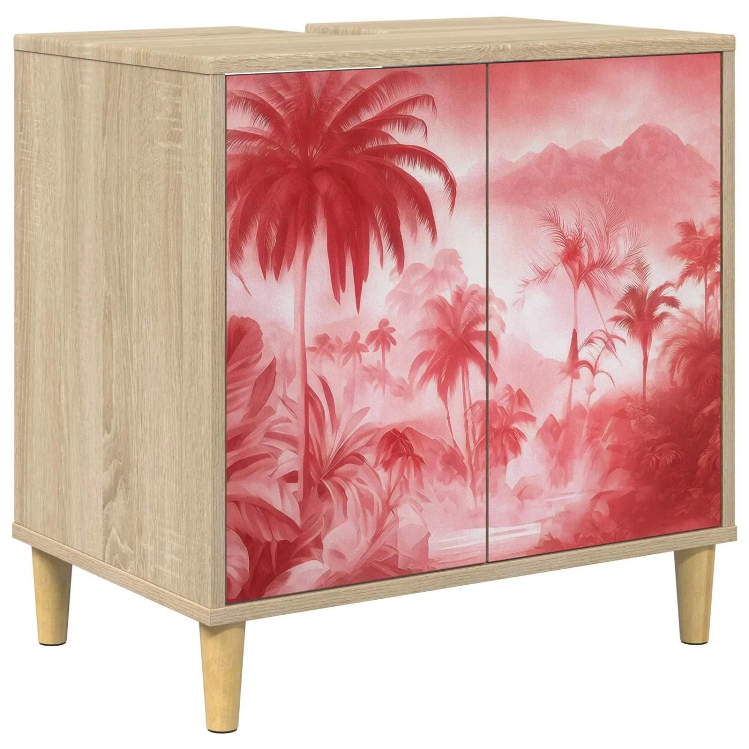 vidaXL Badezimmerschrank AACHEN Sonoma 60 x 40 x 60 cm Holzwerkstoff 8007406