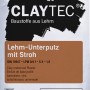 Sack Claytec Lehm Unterputz mit Stroh, 25 kg, für Innenputz.