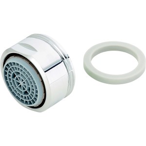 Verchromter Strahlregler Cascade SLC AC PCA M24 mit Dichtungsring.