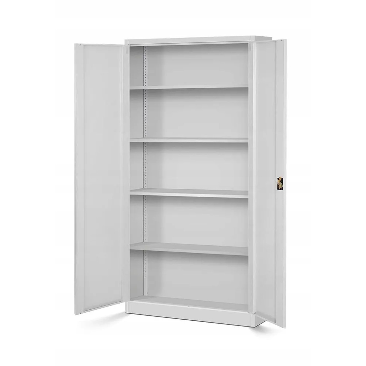 Jan Nowak Aktenschrank Metallschrank JAN H Grau 195x90x40 cm mit 3-Punkt-Verriegelung_2
