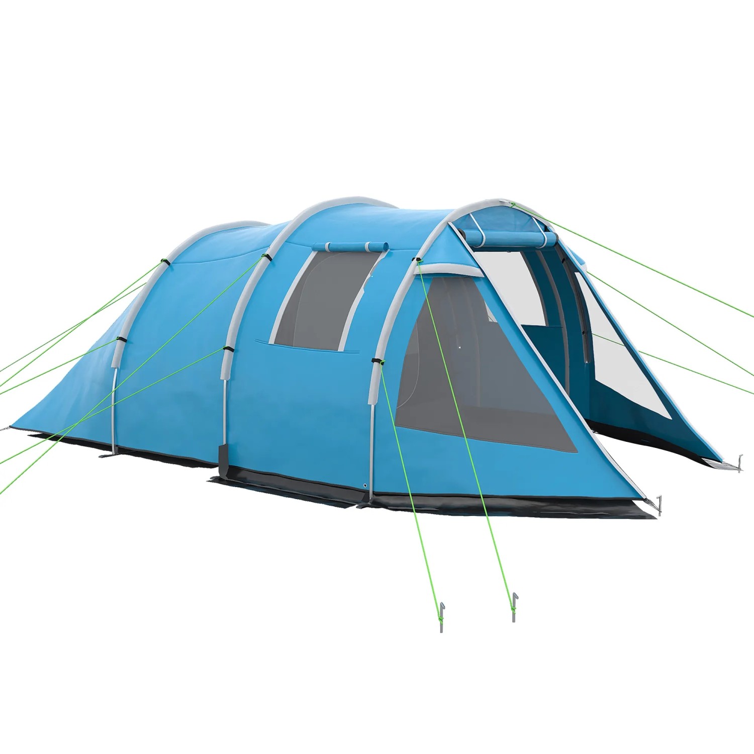 Outsunny Campingzelt Taft Fiberglass Blau 475L x 264B x 172H cm