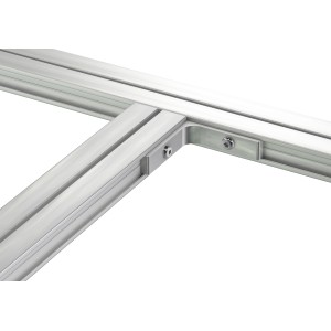 T-Verbindungswinkel für Ecofix Aluprofil 45x15 mm zur stabilen Terrassendielen-Konstruktion.