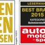 Auszeichnungen für Liqui Moly Universalöl: Auto Bild, Auto Motor Sport, Motor Klassik, Auto Zeitung.